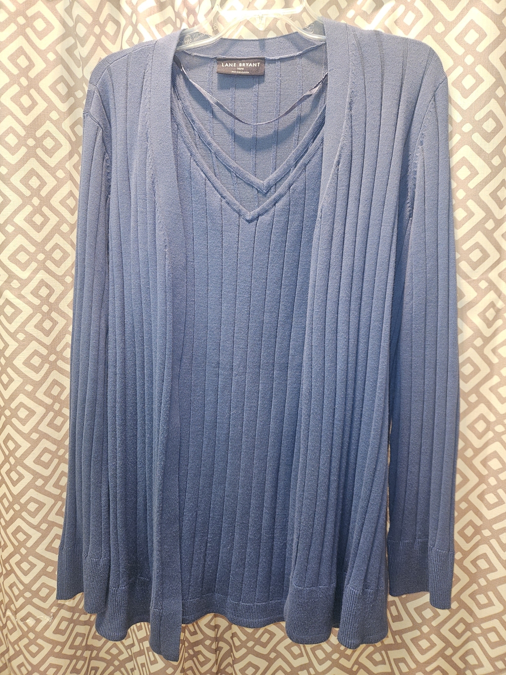 Blue Lane Bryant ribbed knit twinset 14/16